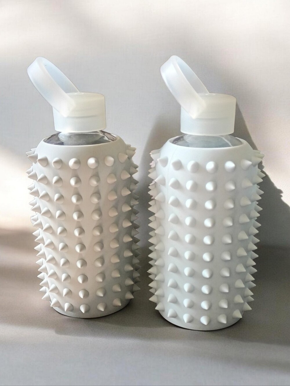 BKR Lot Of 2 - GRACE, London SPIKED LITTLE Bottles Glass 16 Oz  Non Toxic Travel